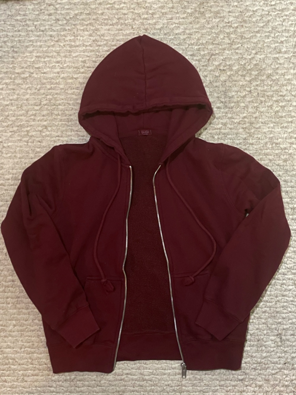 John Galt Red Zipup Hoodie